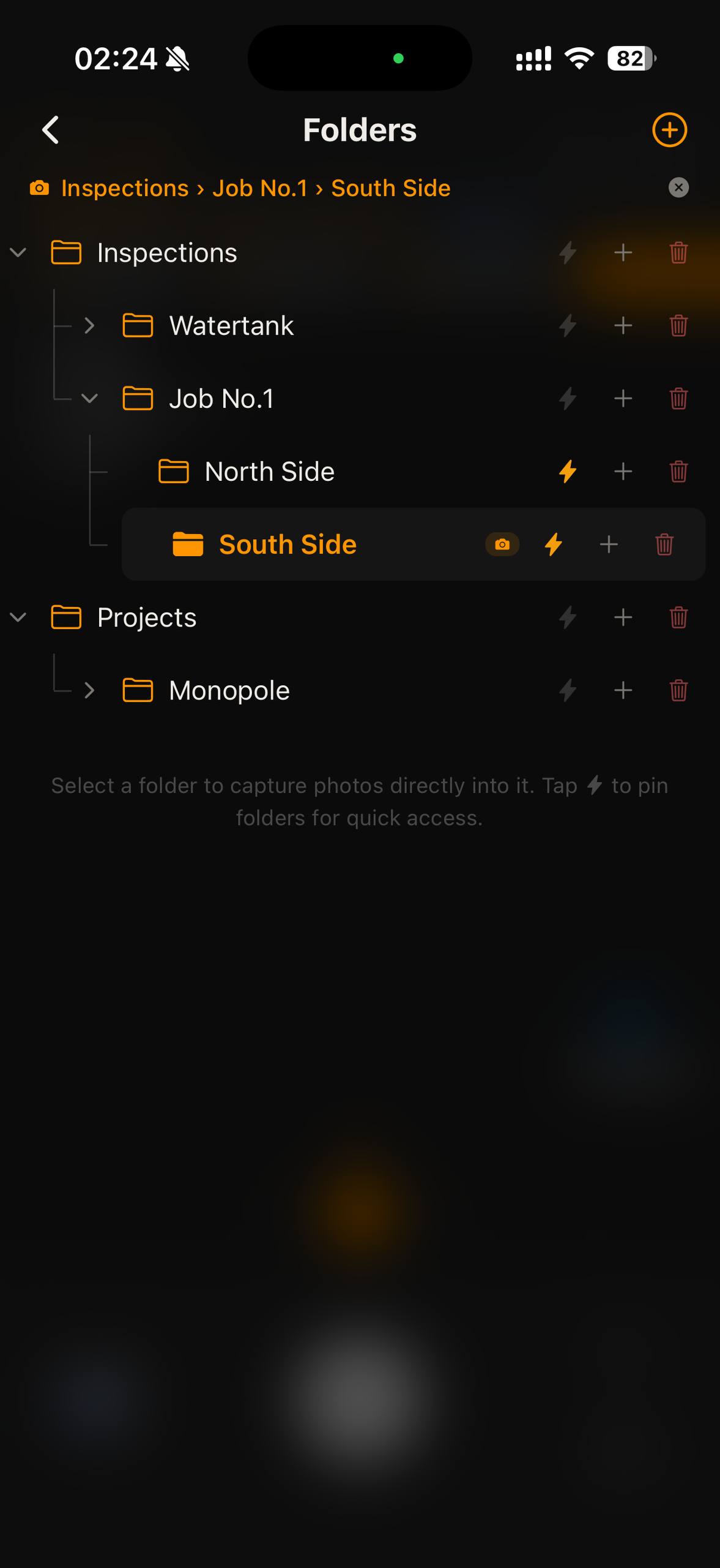 Smart folder organization